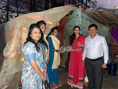 diwali social service help to needy people