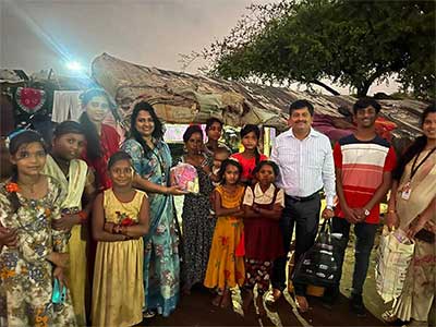 diwali social service help to needy people